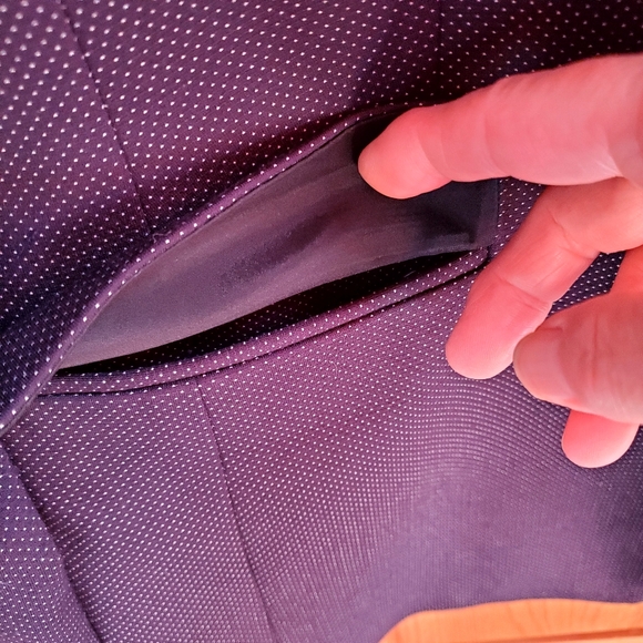 Banana Republic Women's Dark Navy Spotted Knit Blazer size 10 - Picture 4 of 6